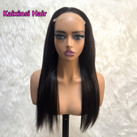 Perruques en gros pour revendeurs : Perruques lisses 5x5 HD Lace Closure, densité 300%, en cheveux humains vierges, sans colle, avec cordon de serrage