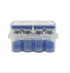 Fabricante Profesional de Grado OEM, Ingrediente Cosmético Liofilizado Azul de 50 mg para Uso en Laboratorio, Polvo de Péptido de Cobre GHK CU - Product Image 3