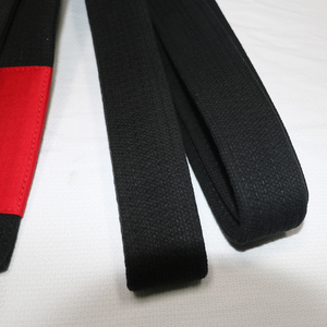 Ceintures de Jiu-Jitsu Brésilien Noires pour Maîtres - <span class=keywords><strong>Ceinture</strong></span> de Jiu-Jitsu Brésilien Officielle de Haute Qualité /Noir /Rayures Noires - Product Image 5