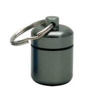 Logo personnalisé de voyage en aluminium métal stockage bouchon d'oreille porte-clés étanche étui personnalisé pour bouchons d'oreille étui