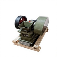 Trituradora de mandíbulas de laboratorio de 1.5kw, pequeña, tipo oscilante, con doble volante de inercia, motor eléctrico, para pruebas de trituración de muestras en minería de carbón