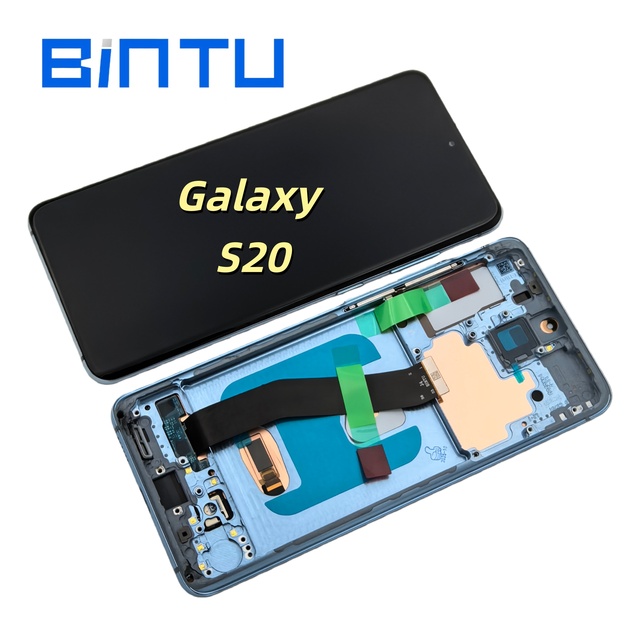 BINTU Phone Screen Replacement for Galaxy S20 Mobile Digitizer Assembly Replacement OLED Screen Display