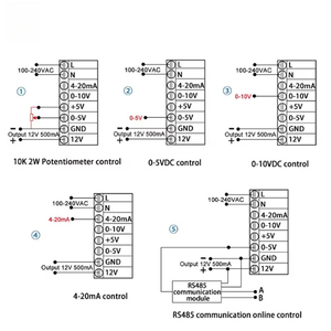 Regulador de Voltaje CA Trifásico SCR, Módulo de Relé, 4-20MA/ 0-10V/0-5V, Relé de Estado Sólido de Potencia con Tiristor, 0-440VAC 300A - Product Image 3
