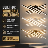 Lámpara de Techo LED Lineal Moderna, Lámpara de Techo Empotrada para Sala de Estar, Dormitorio, Hotel