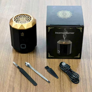 Brûleur d'encens en plastique durable et écologique avec fonction électrique, parfum de bois de santal, utilisation toute saison - Product Image 1