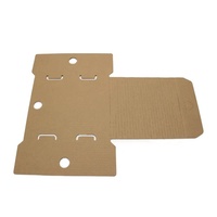 Emballage personnalisé en papier kraft alvéolé pour bouteilles en verre, produits cosmétiques, boîte d'expédition avec insert fixe