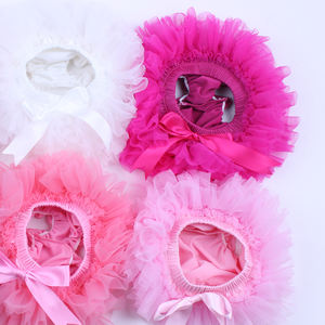 Culottes à volants en mousseline pour bébés, couvre-couches tendance en coton pailleté menthe, tutu pour bébés, vente en gros 2022 - Product Image 3