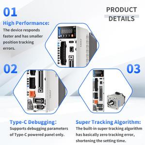 Tuabin gió Hypken 90St M02430 45Kw AC với động cơ servo điều khiển chuyển động kín 200W Bldc48v tốc độ định mức 3000 vòng/phút - Product Image 6