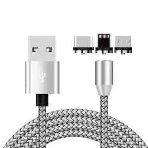 3-in-1 güvenli ve hızlı manyetik şarj kablosu USB tip-c için uygun iPhone 11 12 13 14 15 pro max veri kablosu