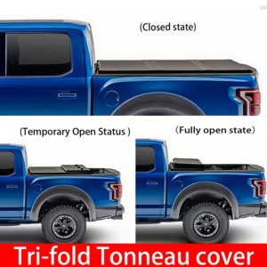 <span class=keywords><strong>Precio</strong></span> de fábrica, cubierta de cama de camioneta de aluminio, cubierta de Tonneau triple para JMC Vigus Plus Foton Tunland G7 V9 Ford F150 Ranger XL - Product Image 5