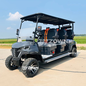 Long Range Electric Golf Cart 6 Seater <b>72V</b> Lithium <b>Battery</b> Stable Chassis Golf Car for Hotel Airport and Commercial Area - Product Image 1