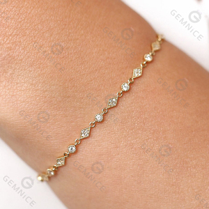 Bracelet en argent sterling 925 de haute qualité Gemnel, élégant et raffiné pour femmes, à porter tous les jours, avec zircone - Product Image 3