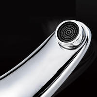 Robinet de lavabo automatique sans contact à induction moderne à poignée unique, robinet de lavabo à capteur infrarouge pour salle de bain