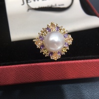 SHDIYAYUN Vente en gros de parures de bijoux en perles d'eau douce naturelles avec incrustation de zircon luxueuse et design élégant