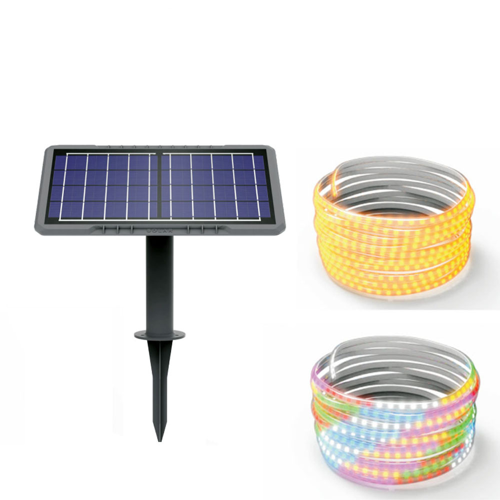 Solar LED Strip 5M Holiday Decoration Celebration Remote Controller Flexible Outdoor Waterproof Solar Powered LED Strip Lights · image 5