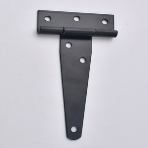 <b>T</b> Shape <b>Hinge</b> Black Carbon Steel 6 Hole 180 Degree Opening For Door Window Hardware - Product Image 1