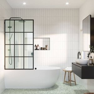 Panel de Vidrio Templado para <span class=keywords><strong>Mampara</strong></span> de <span class=keywords><strong>Ducha</strong></span> Maika, Lámina de Vidrio de Seguridad Transparente o de Color para Cabina de Baño, Vidrio Templado - Product Image 1