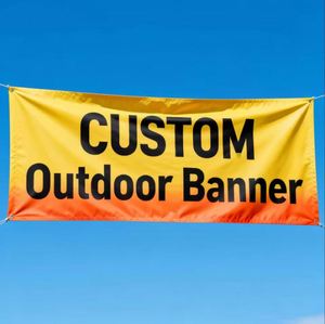 Banderas Promocionales Personalizadas para Exteriores, Resistentes a la Intemperie, Impresión a Doble Cara para Ferias Comerciales, Eventos Empresariales y Fiestas - Product Image 1