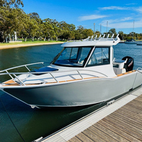 Bateau de pêche familial en aluminium à coque en V profond de 6 m pour la navigation sportive et les loisirs fluviaux
