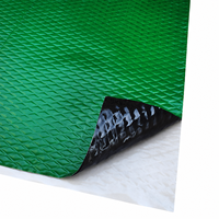 Tapis insonorisant pour voiture vert en caoutchouc butyle et feuille d'aluminium anti-vibration et anti-bruit