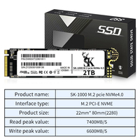 SK-feiying SSD Eksternal Nirkabel NVMe M.2 Berkinerja Tinggi 6Gb/s Baru 73000MB/s Kecepatan Baca/68000MB/s Kecepatan Tulis Logam Plastik