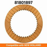 81801897 Plaque de friction en bronze pour embrayage de transmission haute performance NEW HOLLAND, disque d'embrayage 133,4 mm, dents internes IT45, cb9