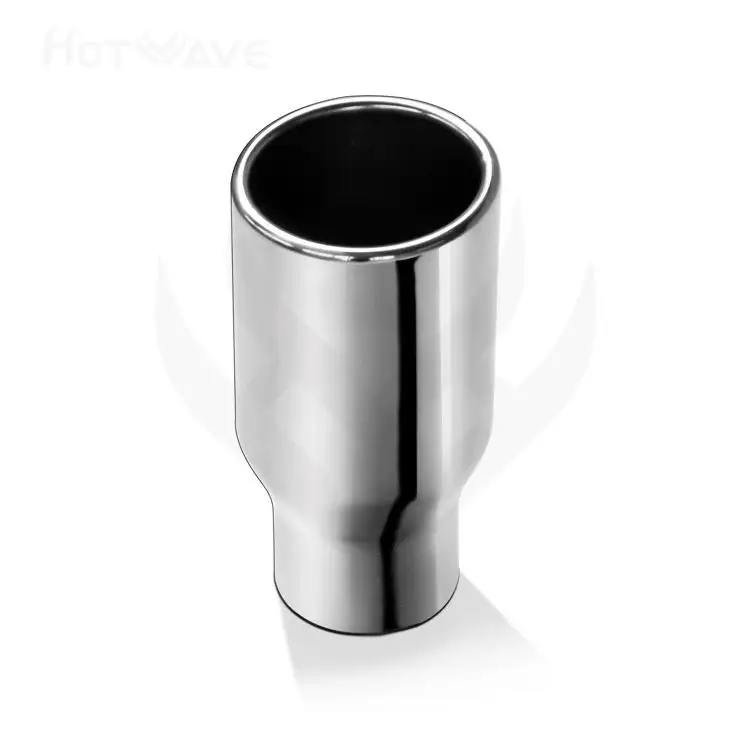HOTWAV EUniversal Car Exhaust Tip Trim Pipe Tail Muffler 304 Stainless Steel Inlet 2.36",Outlet"3,5", Overall Length: 7,1"
