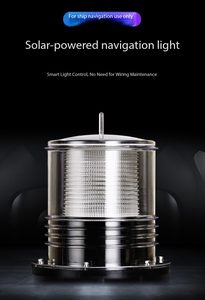 해양용 세 가지 색상(빨강, 흰색, 초록색) 점멸 마스트등 태양광 LED 항해 신호 경고등 - Product Image 4