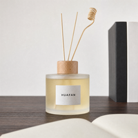 Bouteille diffuseur de parfum en verre vide à base épaisse, col court, 50ml, 130ml, 500ml, personnalisable avec logo, emballage pour parfum