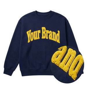 Sudadera de Cuello Redondo para Hombre, Personalizada, de Alta Calidad, de Felpa de Algodón Grueso, Estilo Universitario Retro, con Bordado Chenille - Product Image 2