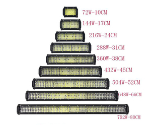 Nouveau Étanche Super Lumineux 12v 24v 4 Pouces 72w 4 Rangées <span class=keywords><strong>Quad</strong></span> Row Led Light bar pour Voiture - Product Image 3