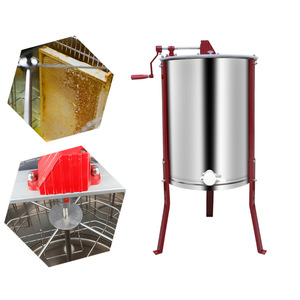 Nuevo Agitador de Miel de Acero Inoxidable 201 con Engranaje Cerrado Manual y Soporte para 4 Cuadros para Apicultura Portátil, 1 Año de Garantía - Product Image 2