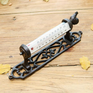 Thermomètre mural en fer forgé thermomètre de décoration d'intérieur extérieur et à l'ancienne - Product Image 4