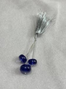 Lab Grown Lucite Tenzanight Plain <b>Beads</b> Deep <b>Blue</b> for Jewelry Making KD GEMS & JEWELLERY - Product Image 3