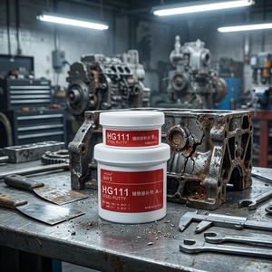Masilla Epoxi Metálica para Reparación de <span class=keywords><strong>Hierro</strong></span>, Acero y Aluminio, Masilla de Relleno para Defectos de Fundición, Grietas, Corrosión y Desgaste, Compuesto Resistente - Product Image 1
