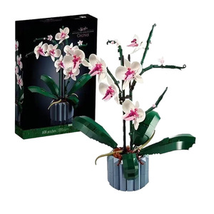 Compatible avec les bouquets de fleurs éternelles, gypsophile, rose, orchidée, blocs de construction, jouet DIY, cadeau de la Saint-Valentin, cadeau de vacances pour filles - Product Image 2