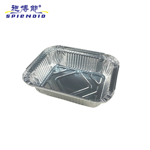 Hữu ích có thể tái chế dùng một lần nướng Khay nhôm lá tấm nhựa vật nuôi nắp giấy Takeaway thực phẩm BBQ lá container - Product Image 3