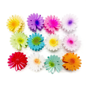 Fermaglio per capelli Angelina Two Tone Daisy da 7,5 cm, forcina colorata a forma di fiore per donne e ragazze - Product Image 1