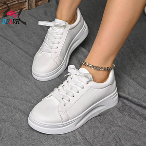 Zapatos Casuales de Mujer Otoño-Invierno 2025, Modernos, con Superficie de Cuero y Cierre de Cordones - Product Image 2
