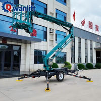 Dieselbetriebene Anhänger-Hubarbeitsbühne Kleine Hydraulische Hebebühne Skylift Bau-Arbeitsbühne