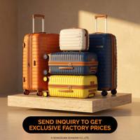 Ensemble de bagages de voyage extensibles en PP pur haute capacité, valise à roulettes personnalisable avec logo, sac trolley avec serrure TSA, OEM ODM