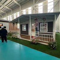 Bureau modulaire préfabriqué en conteneur, cabane résidentielle de luxe, maison en conteneur au design moderne pour usage en parc, garantie de 3 ans