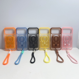 เคส PC ผิวด้านมีช่องใส่บัตรแบบใสสำหรับ iPhone 17 <span class=keywords><strong>PRO</strong></span> MAX เคสมีสายคล้องแม่เห<span class=keywords><strong>ล</strong></span>็กกันกระแทกสำหรับ iPhone 14 15 16 - Product Image 5