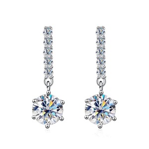 Eleganti Orecchini Pendenti Geometrici per Donne, Gioielli alla Moda Rotondi e a Barra - Product Image 2