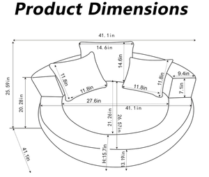 Nouvelle innovation, fauteuil pouf géant, canapé paresseux surdimensionné avec 3 oreillers pour le salon - Product Image 3