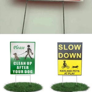Customized PP Yard Signs Corrugated <b>Sheet</b> <b>Waterproof</b> Printed Bulletin Board with Stake Cutting Service 12*18inch 18*24inch - Product Image 3