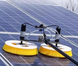 Cepillo Robótico Automático de Doble Cabezal SMARAAD para Limpieza Solar con Cepillo de Nylon y Motor de 220V para Paneles Solares y Ventanas - Product Image 1