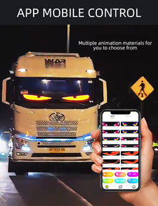 Adhesivo <span class=keywords><strong>de</strong></span> Pantalla <span class=keywords><strong>LED</strong></span> Digital Flexible RGB <span class=keywords><strong>Luces</strong></span> Ojo del Diablo <span class=keywords><strong>para</strong></span> Camiones, Luz Ojo del Diablo Colorida <span class=keywords><strong>para</strong></span> Camión, Adhesivo <span class=keywords><strong>para</strong></span> Auto - Product Image 2