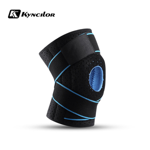 Genouillère Taille Unique Réglable avec Stabilisateur, Support Rotulien en Gel et Coussinets Latéraux à Ressort - Product Image 1
