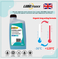 UK LUBEMAXX Usine Antigels de haute qualité et liquide de refroidissement à haute efficacité antigel G12 Liquide de refroidissement pour radiateur rose